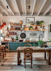 Vintage eclectic kitchen Img
